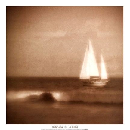 Framed Fair Winds I Print