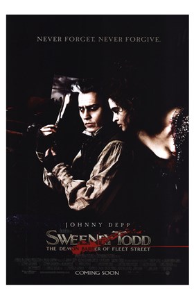 Framed Sweeney Todd Depp &amp; Bonham Print