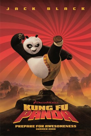 Framed Kung Fu Panda Print