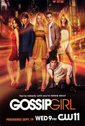 Framed Gossip Girl Entire Cast Poster Print