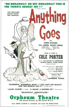 Framed Anything Goes (Broadway) Print