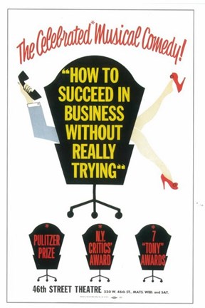 Framed How to Succeed In Business Without Really Trying (Broadway) Print