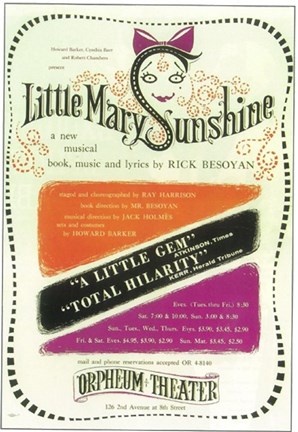 Framed Little Mary Sunshine (Broadway) Print