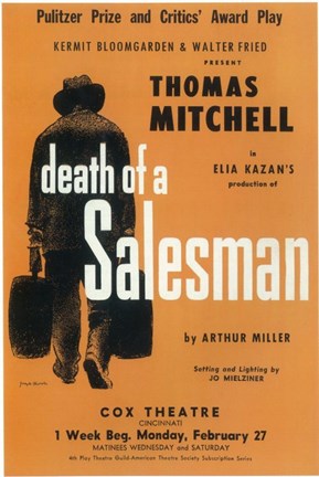 Framed Death Of A Salesman (Broadway) Print