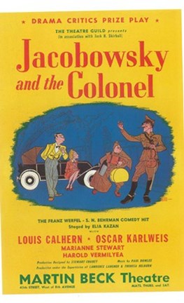 Framed Jacobowsky And The Colonel (Broadway) Print