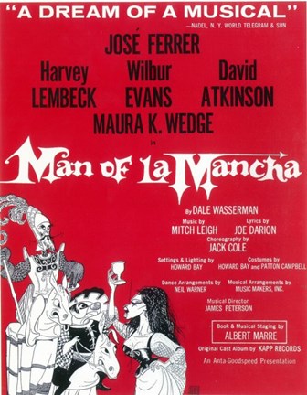 Framed Man Of La Mancha (Broadway) Print