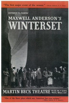 Framed Winterset (Broadway) Print
