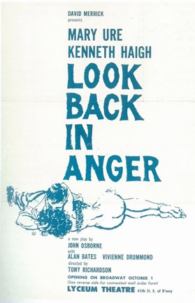 Framed Look Back In Anger (Broadway) Print