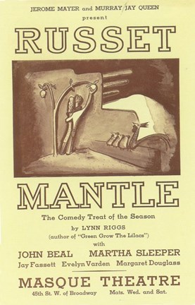 Framed Russet Mantle (Broadway) Print