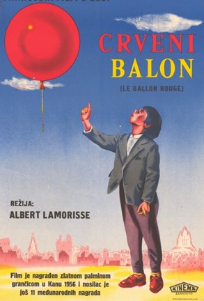 Framed Le Ballon rouge Print