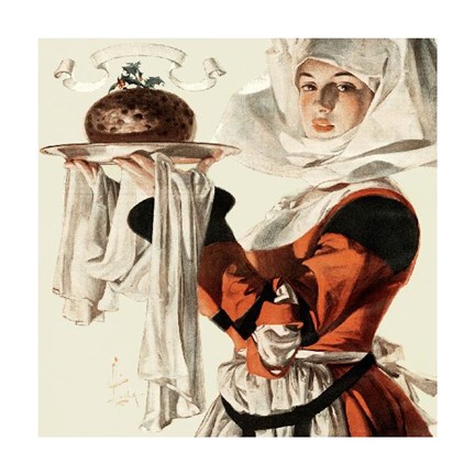 Framed Christmas Dinner, 1904 Print