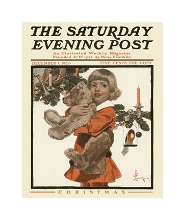 Framed Christmas Morning, 1906 Print