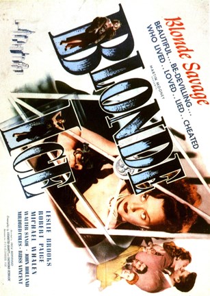 Framed Blonde Ice Movie 1948 Print