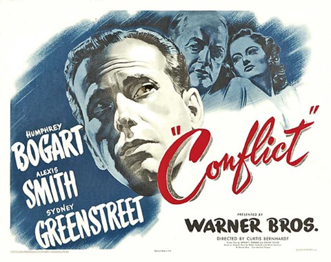 Framed Conflict Humphrey Bogart Print