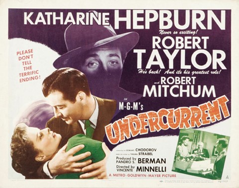Framed Undercurrent movie poster Print