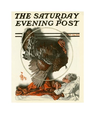 Framed Turkey Dreams, 1917 Print