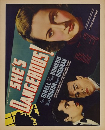 Framed She&#39;s Dangerous Movie 1937 Print