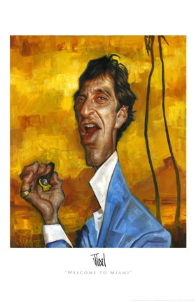 Framed Welcome to Miami Print