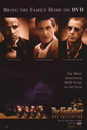 Framed Godfather DVD Collection Print