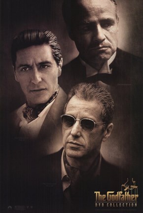 Framed Godfather Cast Print