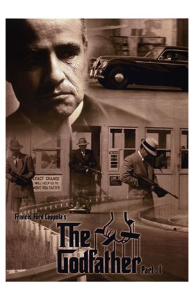 Framed Godfather Sepia Print