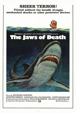 Framed Jaws of Death Print