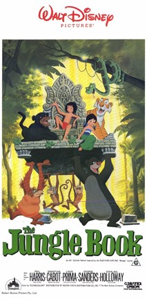 Framed Jungle Book Walt Disney King Louie Print
