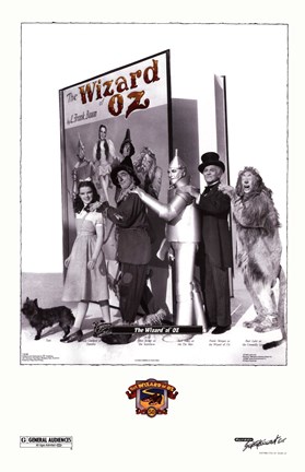 Framed Wizard of Oz Cast Print