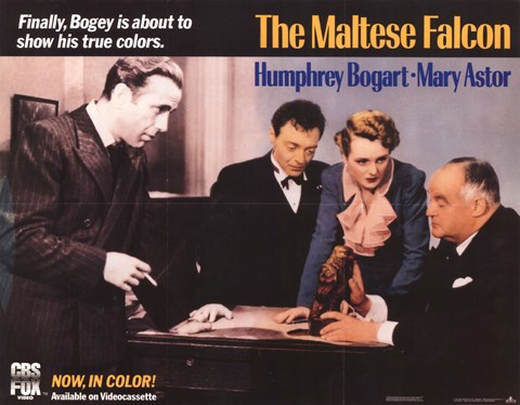 Framed Maltese Falcon Humphrey Bogart Print