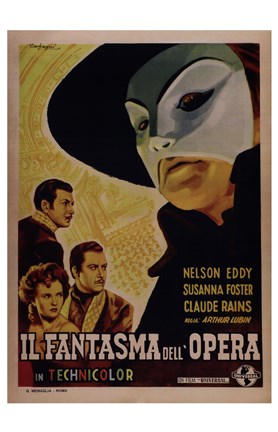 Framed Phantom of the Opera (Italian) Print