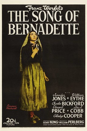 Framed Song of Bernadette Print