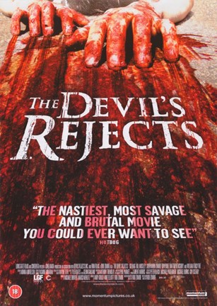 Framed Devil&#39;s Rejects Bloody Fingers Print