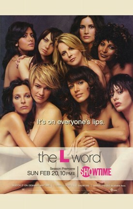 Framed L Word It&#39;s On Everyone&#39;s Lips Print