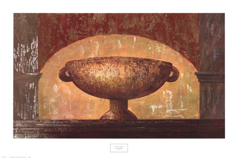 Framed Vessel in Arch I Print