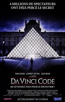 Framed Da Vinci Code Pyramid Museum Print