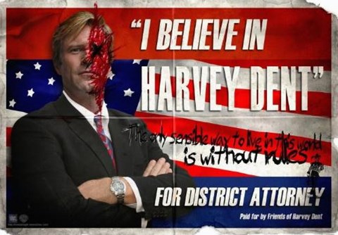 Framed Dark Knight - Harvey Dent Print