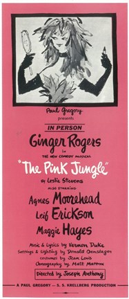 Framed (Broadway) Pink Jungle Print