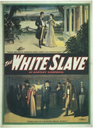 Framed (Broadway) White Slave Print