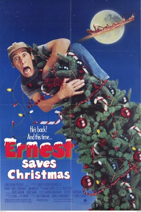 Framed Ernest Saves Christmas Print