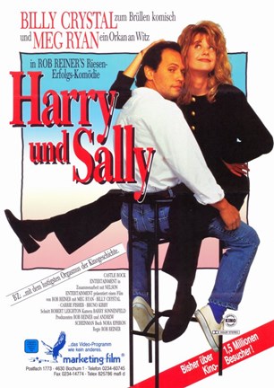 Framed When Harry Met Sally - German Print