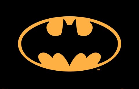 Framed Batman Logo Print