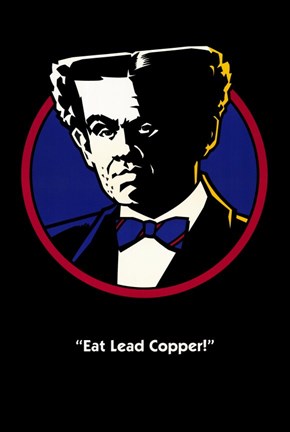 Framed Dick Tracy &quot;Eat Leader Copper!&quot; Print