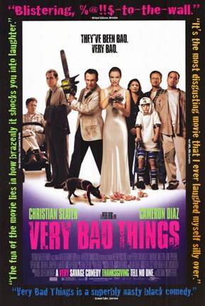 Framed Very Bad Things - characters posed Print