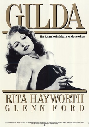 Framed Gilda Sepia Print