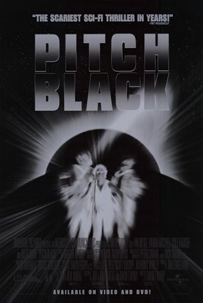 Framed Pitch Black Film Print