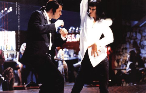 Framed Pulp Fiction Dancing Print