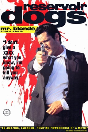 Framed Reservoir Dogs Mr. Blonde Shooting Print
