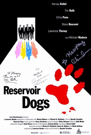 Framed Reservoir Dogs Signature Print