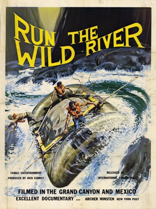 Framed Run the Wild River Print