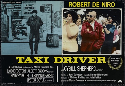 Framed Taxi Driver Robert De Niro Print